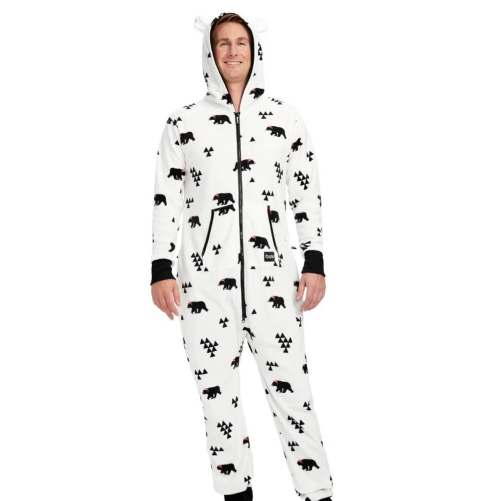 Tipsy Elves Christmas Onesie - Beary Christmas Jumpsuit